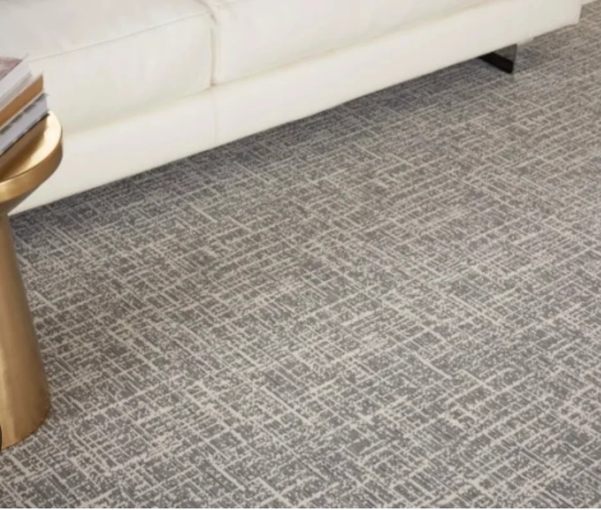 Wall-to-wall carpeting installed in a room